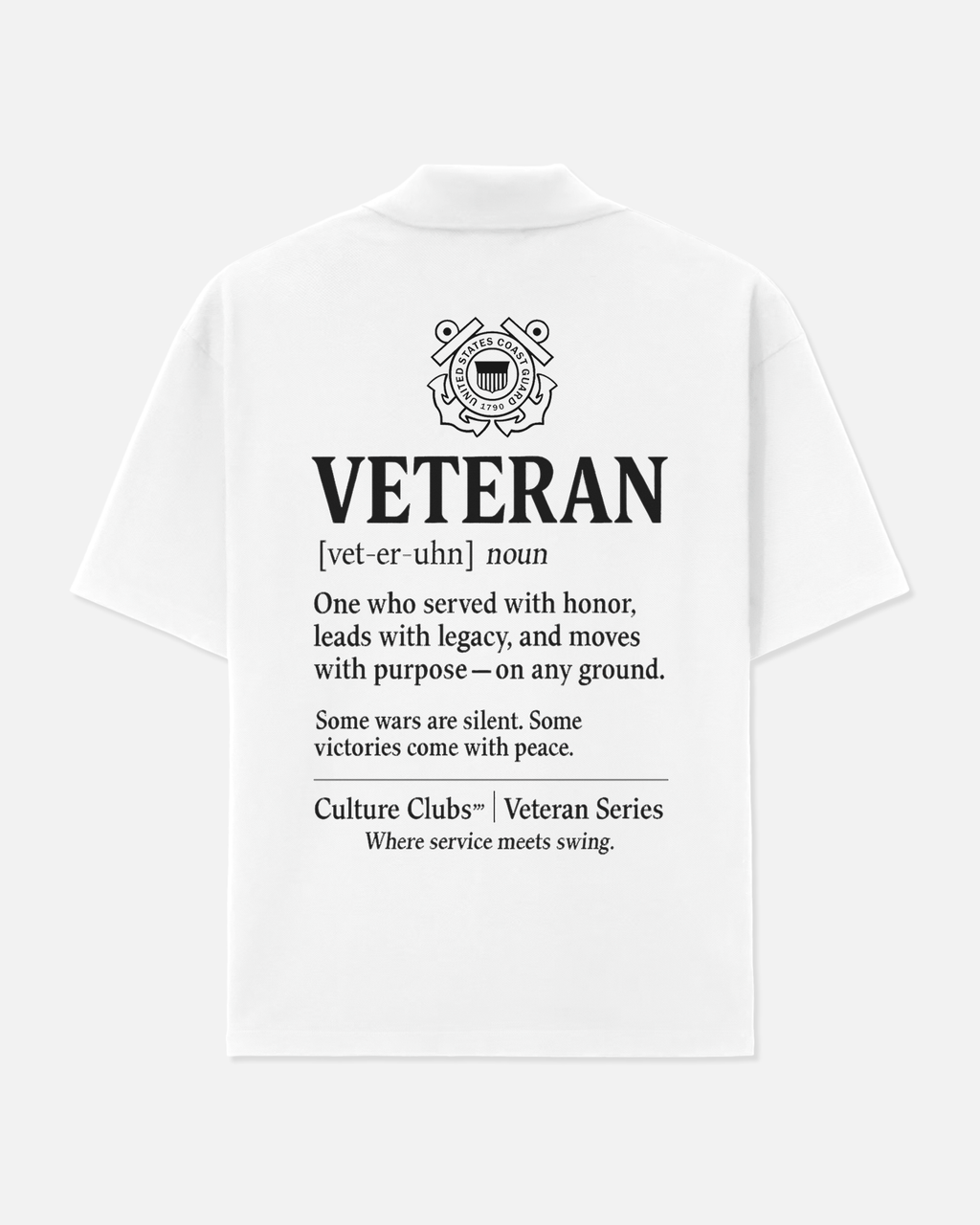 Veteran Definition Polo (White)
