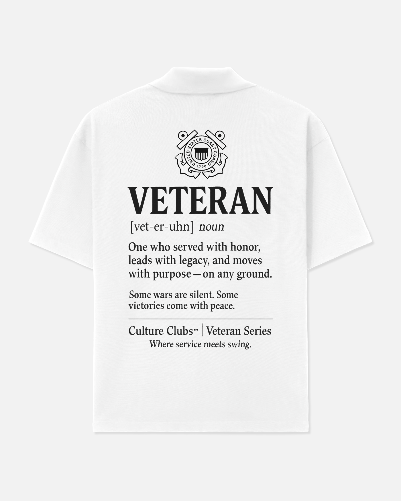 Veteran Definition Polo (White)