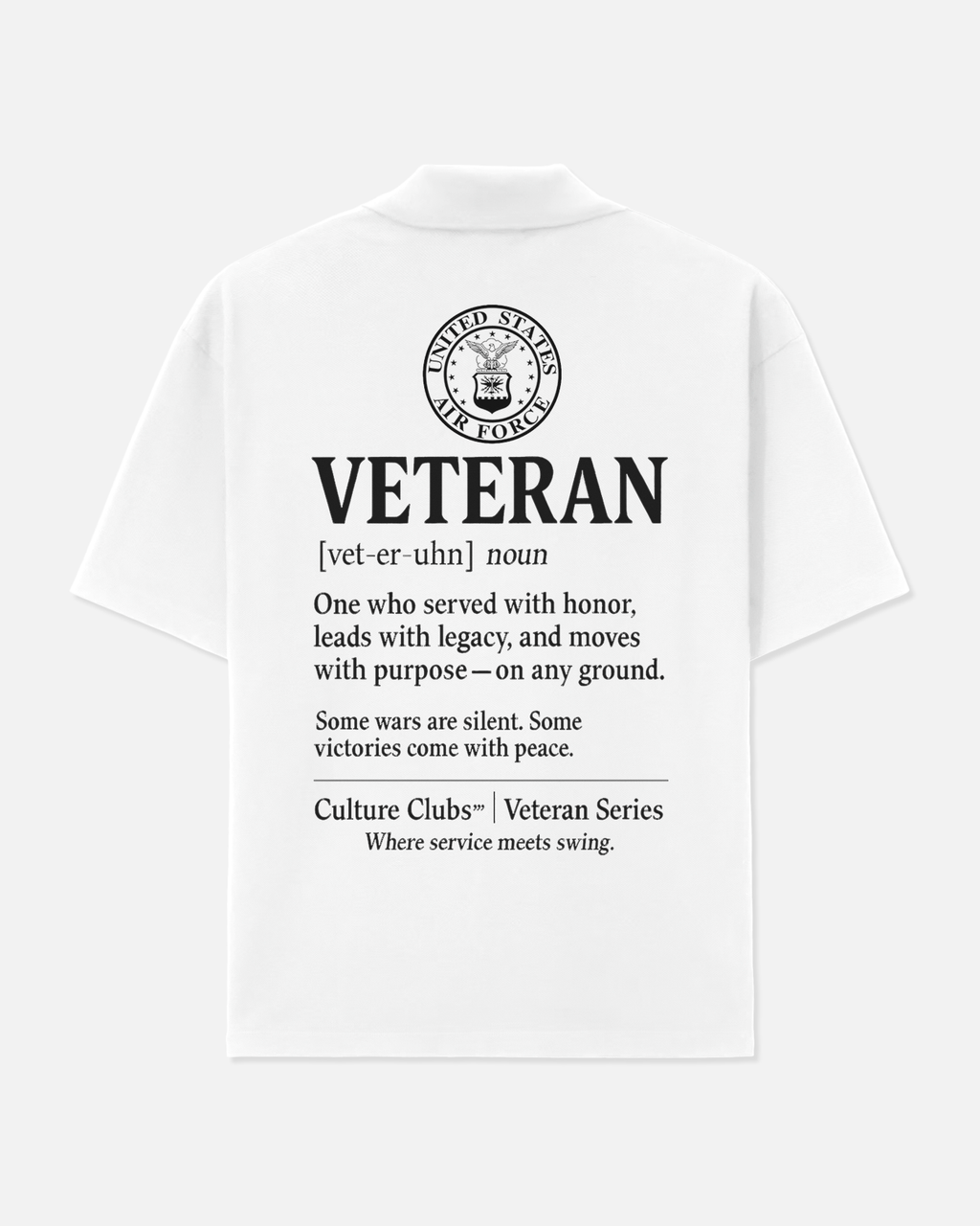 Veteran Definition Polo (White)