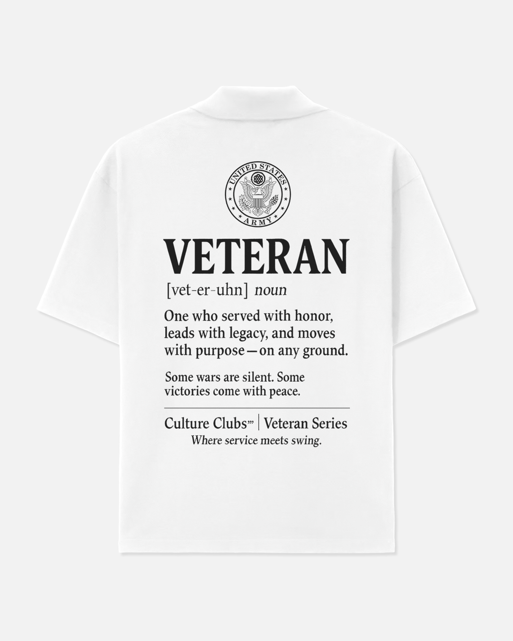Veteran Definition Polo (White)