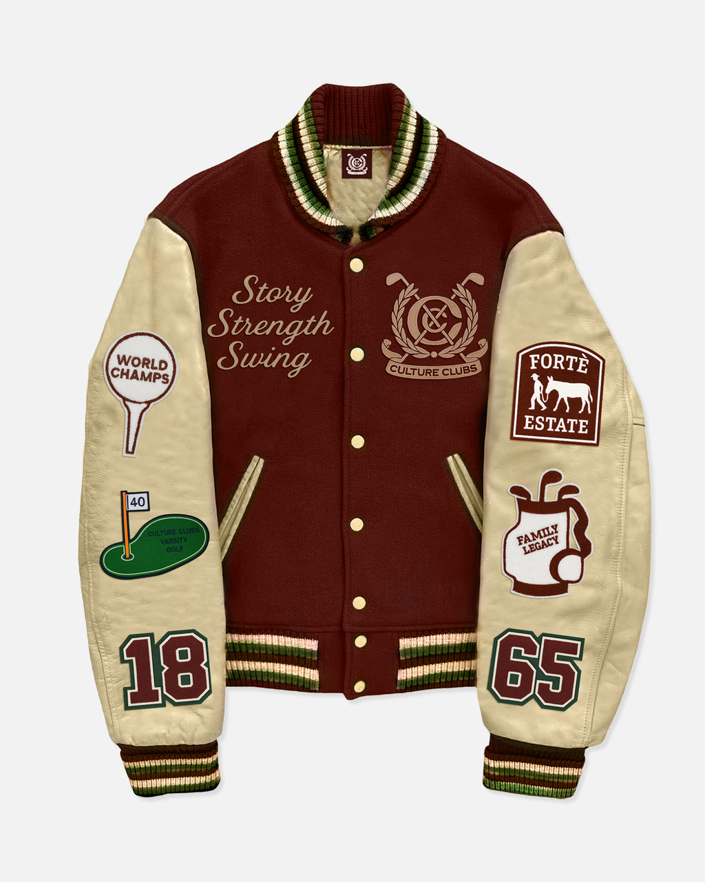 Fortè Estate Varsity Golf Letterman Jacket