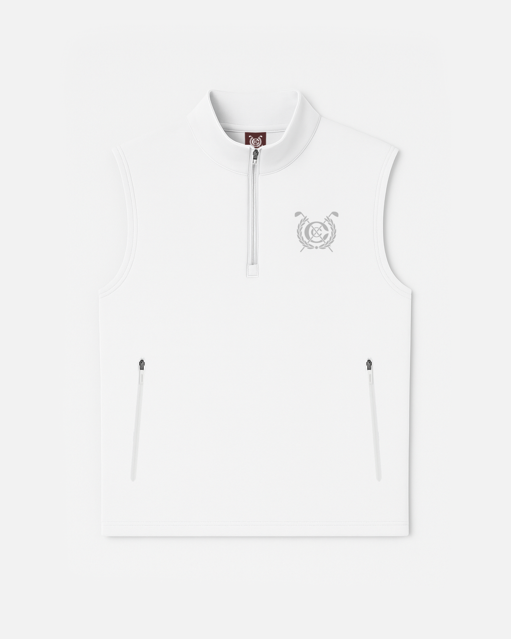 Forté Quarter-Zip Vest (White)