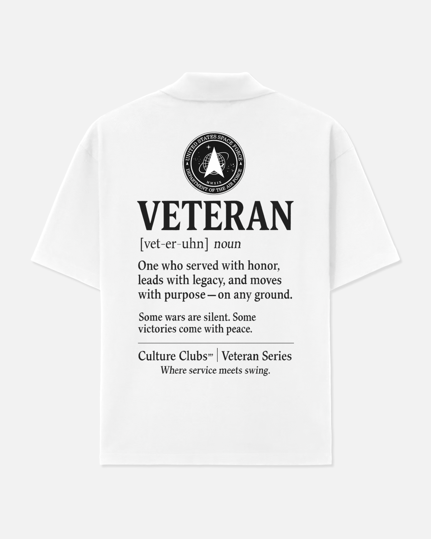 Veteran Definition Polo (White)